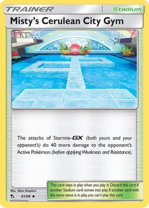 Misty's Cerulean City Gym 61/68 - Hidden Fates Reverse Holofoil - Poke-Collect
