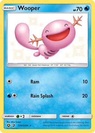 Wooper SV9/94 - Shiny Vault Holofoil - Poke-Collect