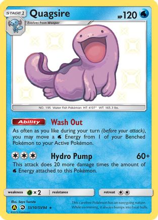 Quagsire SV10/94 - Hidden Fates Shiny Vault Holofoil - Poke-Collect