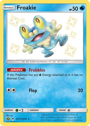 Froakie SV11/94 - Hidden Fates Shiny Vault Holofoil - Poke-Collect