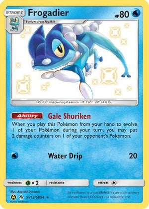 Frogadier SV12/94 - Hidden Fates Shiny Vault Holofoil - Poke-Collect