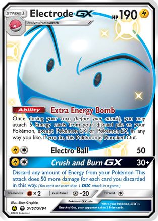 Electrode GX SV57/94 - Hidden Fates Shiny Vault Holofoil - Poke-Collect