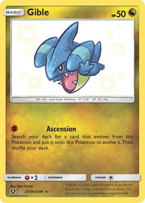 Gible SV38/94 - Hidden Fates Shiny Vault Holofoil - Poke-Collect