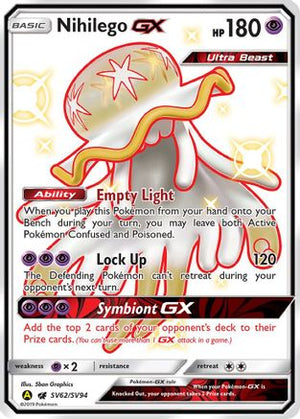 Nihilego GX SV62/94 - Hidden Fates Shiny Vault Holofoil - Poke-Collect