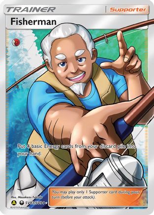 Fisherman SV83/94 - Hidden Fates Shiny Vault Holofoil - Poke-Collect