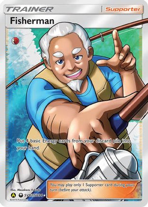 Fisherman SV83/94 - Hidden Fates Shiny Vault Holofoil - Poke-Collect