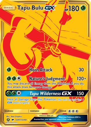 Tapu Bulu-GX SV91/94 - Shiny Vault Holofoil - Poke-Collect