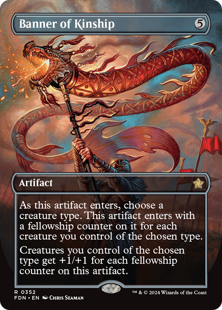 Banner of Kinship (FDN-352) - Foundations (Borderless) Foil - Poke-Collect
