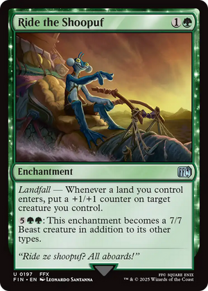 Ride the Shoopuf (FIN-197) - FINAL FANTASY: (enchantment) Foil - Poke-Collect