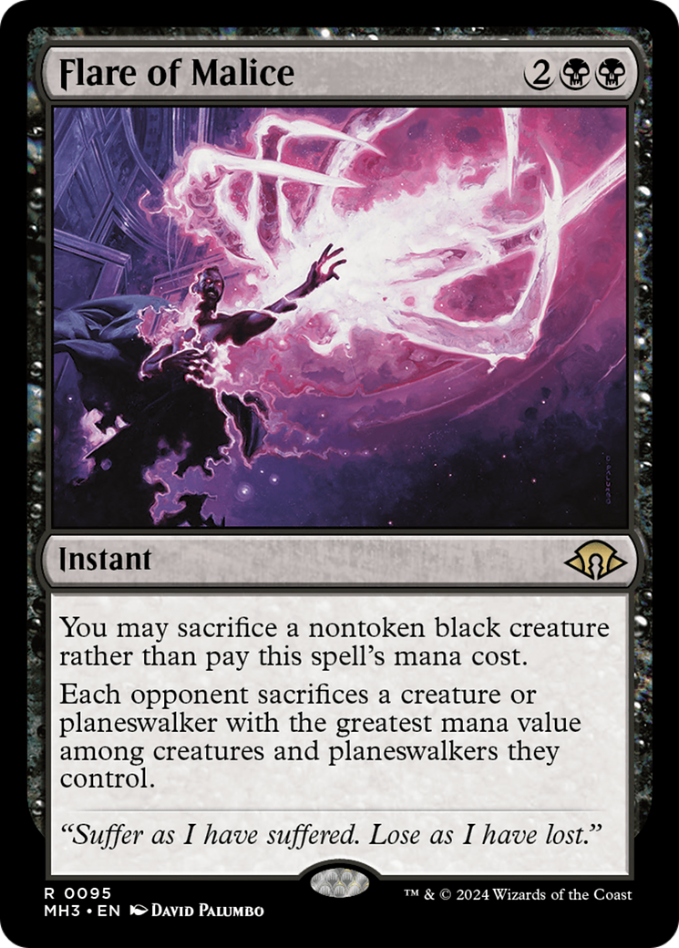 Flare of Malice (MH3-095) - Modern Horizons 3 Foil - Poke-Collect