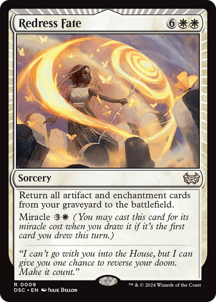 Redress Fate (DSC-009) - Duskmourn: House of Horror Commander: (miracle) - Poke-Collect