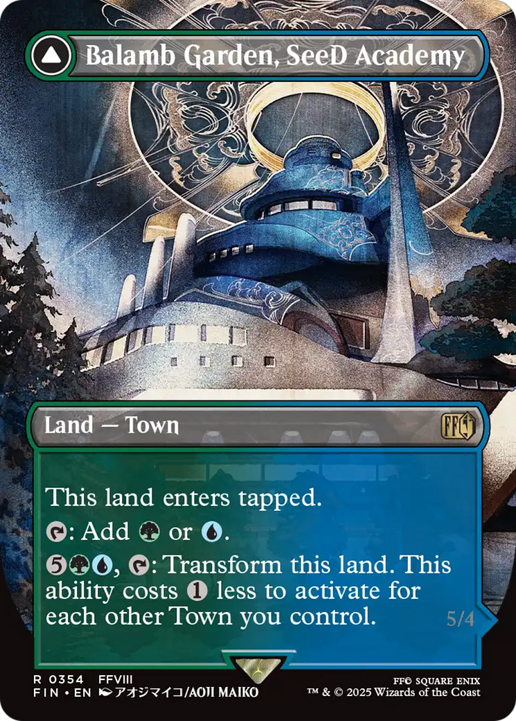 Balamb Garden, SeeD Academy (Borderless) (FIN-354) - FINAL FANTASY (Borderless) Foil - Poke-Collect