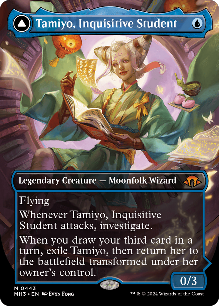 Tamiyo, Inquisitive Student (Borderless) (MH3-443) - Modern Horizons 3 (Borderless) Foil - Poke-Collect