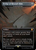 Bridge of Khazad-dum - Ensnaring Bridge (LTC-350) - Tales of Middle-earth Commander / Bridge of Khazad-dûm (Borderless) Foil - Poke-Collect