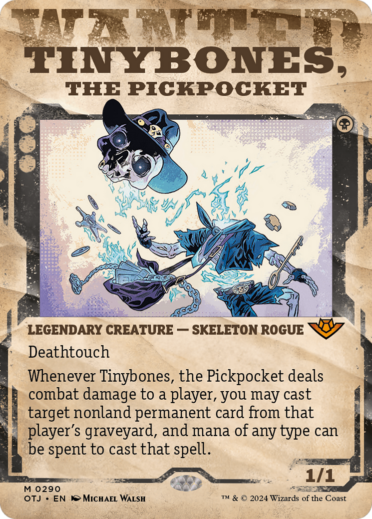 Tinybones, the Pickpocket (OTJ-290) - Outlaws of Thunder Junction: (Showcase) (Borderless) - Poke-Collect