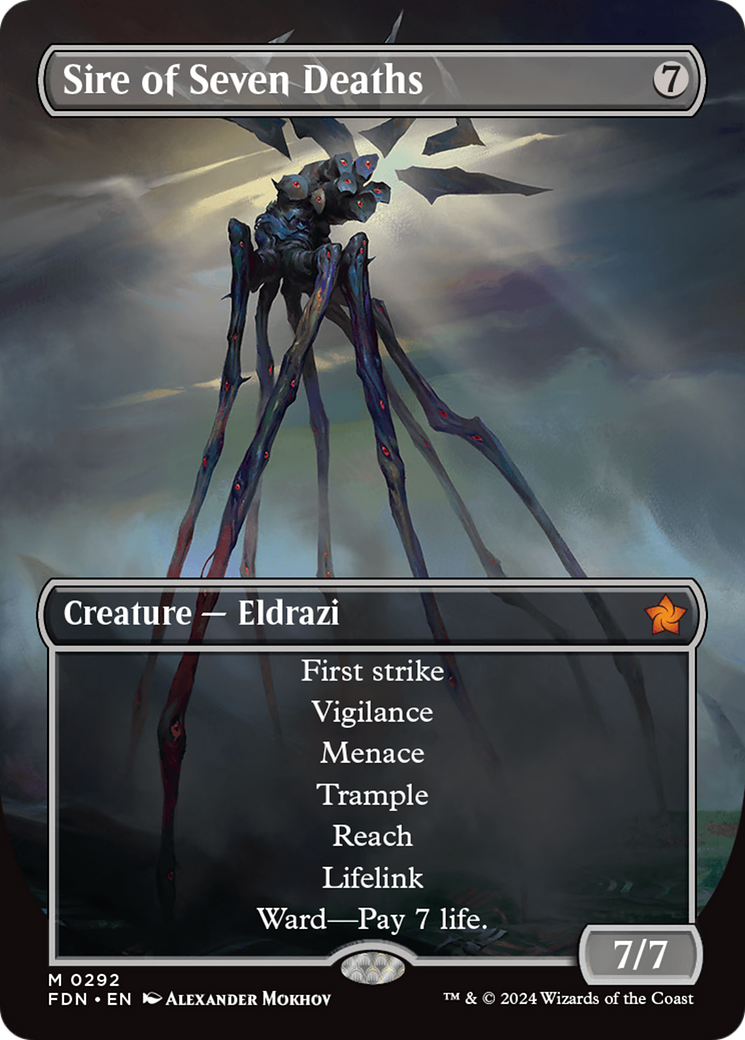 Sire of Seven Deaths (FDN-292) - Foundations (Borderless) Foil - Poke-Collect
