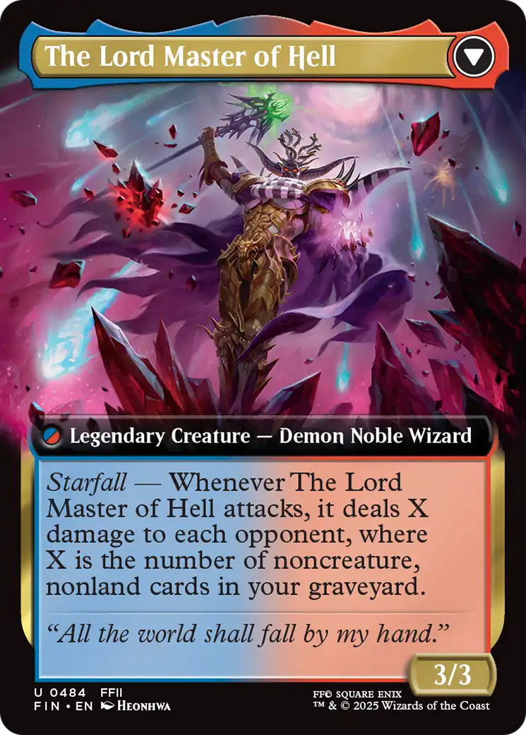 The Emperor of Palamecia // The Lord Master of Hell (FIN-484) - FINAL FANTASY: (Extended Art) Foil - Poke-Collect