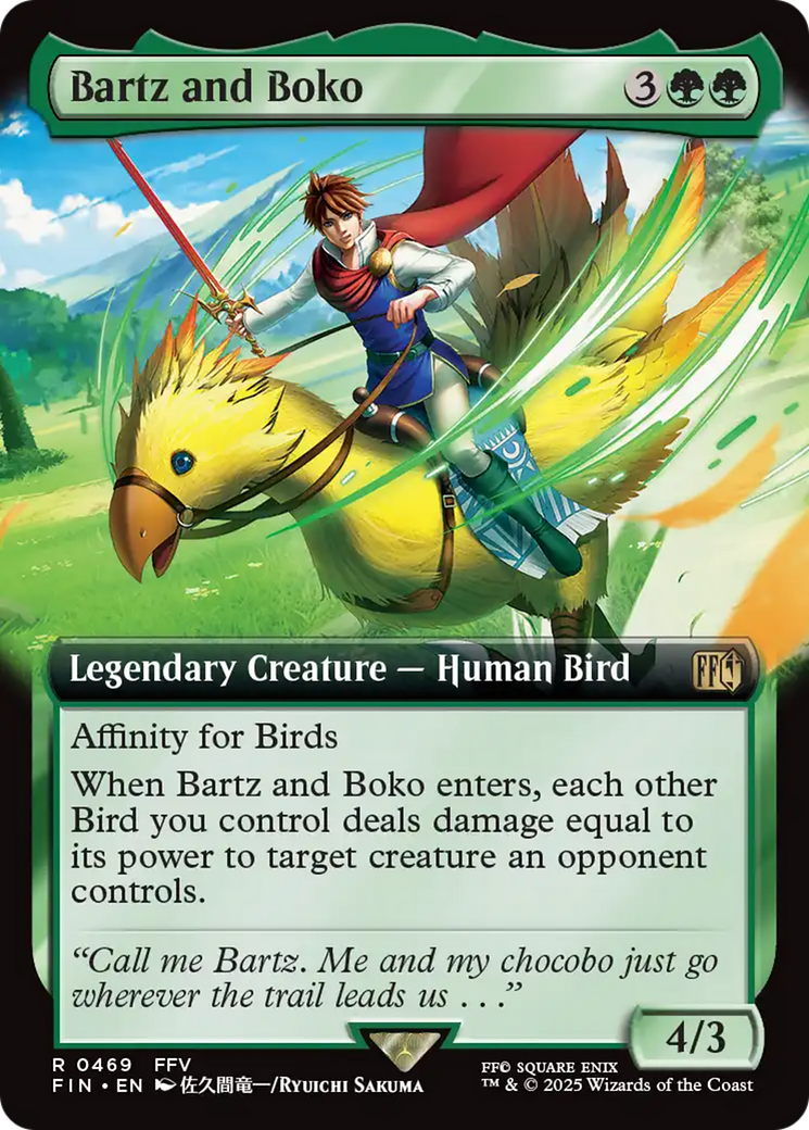 Bartz and Boko (FIN-469) - FINAL FANTASY: (Extended Art) - Poke-Collect