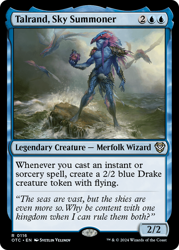 Talrand, Sky Summoner (OTC-116) - Outlaws of Thunder Junction Commander - Poke-Collect