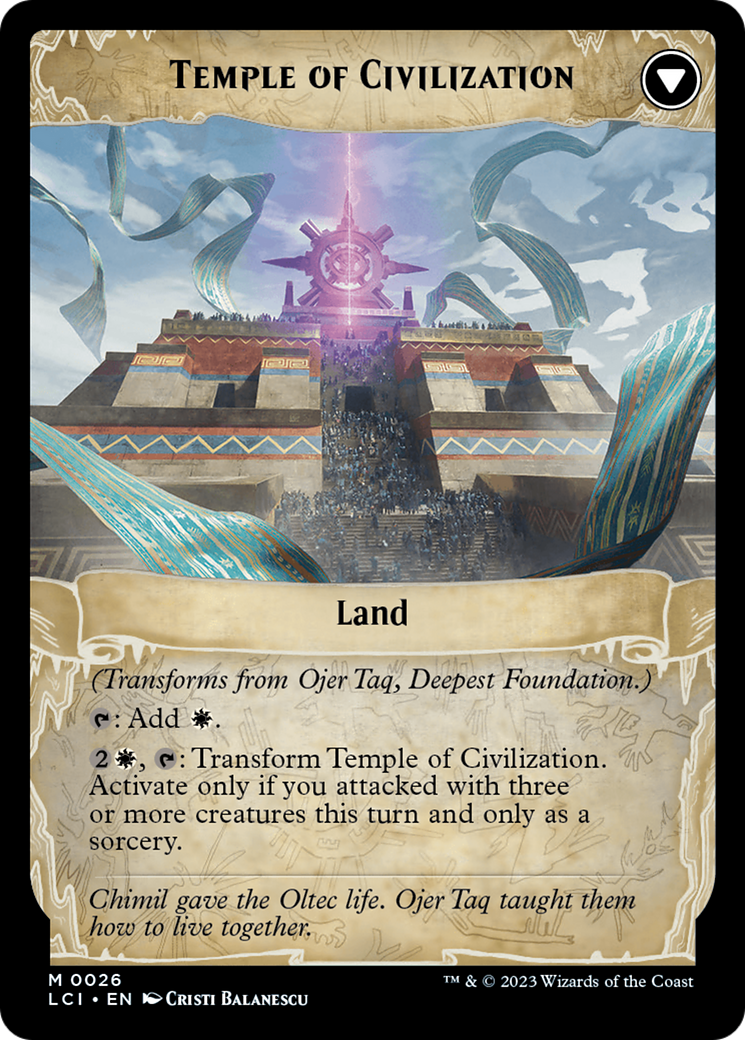 Ojer Taq, Deepest Foundation (LCI-026) - The Lost Caverns of Ixalan Foil - Poke-Collect