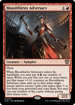 Bloodthirsty Adversary (OTC-157) - Outlaws of Thunder Junction Commander - Poke-Collect