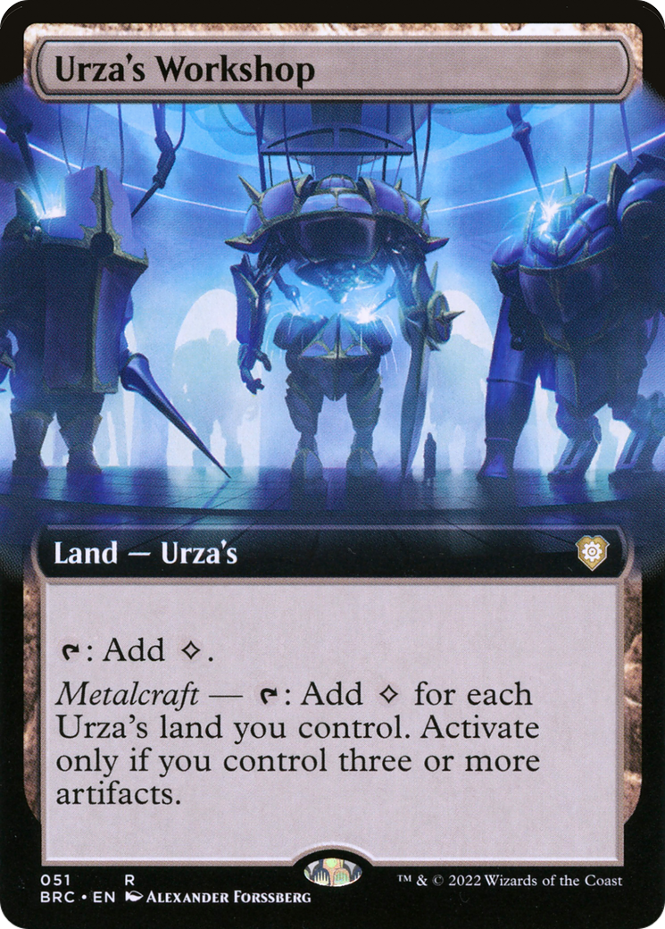 Urza's Workshop (Extended Art) (BRC-051) - The Brothers' War Commander: (Extended Art)
