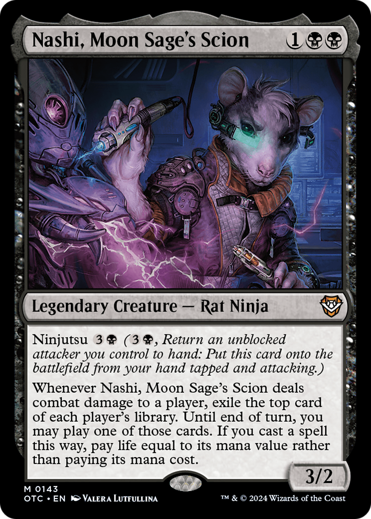 Nashi, Moon Sage's Scion (OTC-143) - Outlaws of Thunder Junction Commander - Poke-Collect