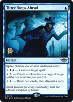 Three Steps Ahead (PRE-075) - Outlaws of Thunder Junction Promos Foil - Poke-Collect