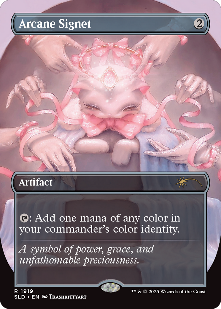 Arcane Signet (SLD-1919) - Secret Lair Drop (Borderless) Foil - Poke-Collect