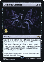 Demonic Counsel (PRE-092) - Duskmourn: House of Horror Promos Foil - Poke-Collect