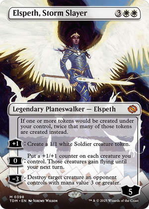 Elspeth, Storm Slayer (TDM-398) - Tarkir: Dragonstorm (Borderless) Foil - Poke-Collect