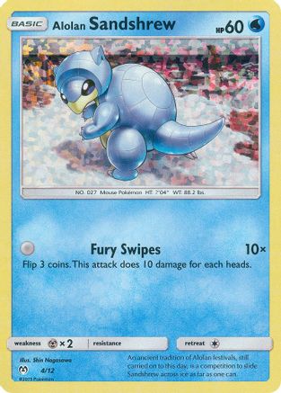 Alolan Sandshrew - 4/12 4/12 - McDonalds Promos 2019 Holofoil - Poke-Collect