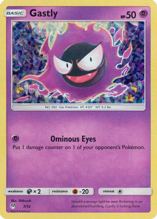 Gastly - 7/12 7/12 - McDonalds Promos 2019 Holofoil - Poke-Collect