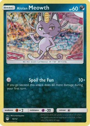Alolan Meowth - 10/12 10/12 - McDonalds Promos 2019 Holofoil - Poke-Collect