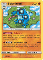 Seismitoad 117/236 - SM  Cosmic Eclipse Reverse Holofoil - Poke-Collect