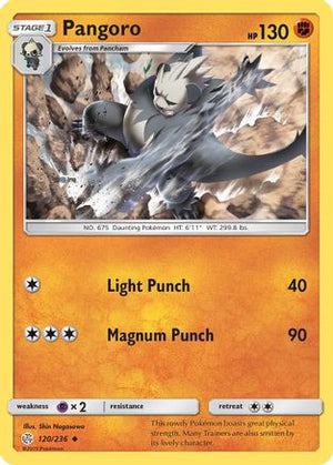 Pangoro 120/236 - SM  Cosmic Eclipse Reverse Holofoil - Poke-Collect