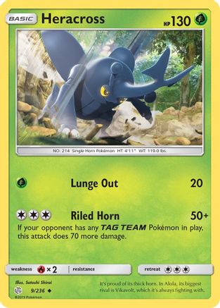 Heracross 9/236 - SM  Cosmic Eclipse - Poke-Collect