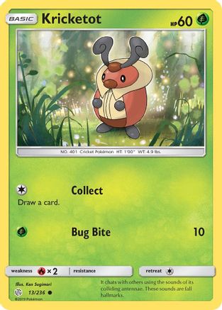 Kricketot 13/236 - SM  Cosmic Eclipse - Poke-Collect