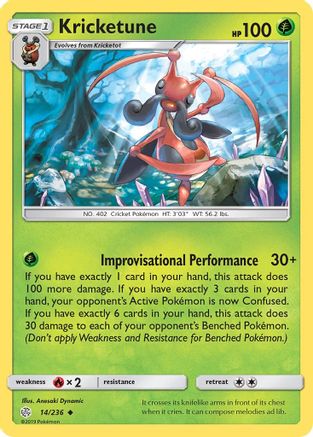 Kricketune 14/236 - SM  Cosmic Eclipse - Poke-Collect