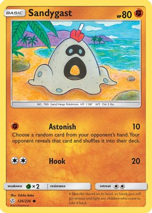 Sandygast 126/236 - SM  Cosmic Eclipse Reverse Holofoil - Poke-Collect