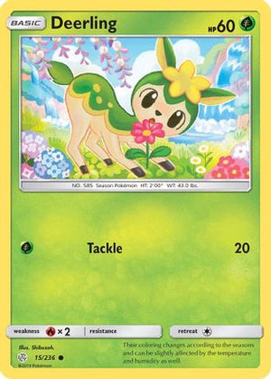 Deerling 15/236 - SM  Cosmic Eclipse Reverse Holofoil - Poke-Collect