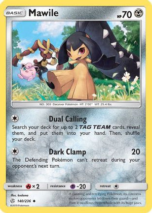 Mawile 140/236 - SM  Cosmic Eclipse Reverse Holofoil - Poke-Collect