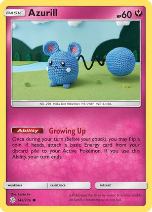 Azurill 146/236 - SM  Cosmic Eclipse Reverse Holofoil - Poke-Collect