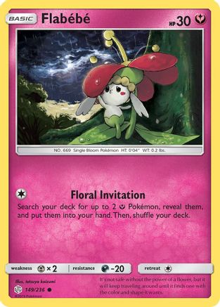 Flabebe - 149/236 149/236 - SM  Cosmic Eclipse - Poke-Collect
