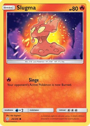 Slugma 26/236 - Cosmic Eclipse Reverse Holofoil - Poke-Collect