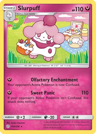 Slurpuff 154/236 - Cosmic Eclipse Reverse Holofoil - Poke-Collect