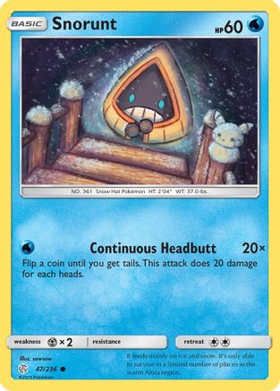 Snorunt 47/236 - Cosmic Eclipse - Poke-Collect