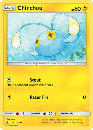 Chinchou 71/236 - SM  Cosmic Eclipse - Poke-Collect