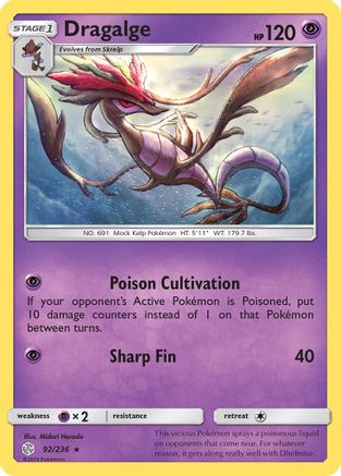 Dragalge 92/236 - SM  Cosmic Eclipse - Poke-Collect
