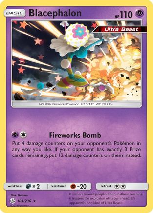 Blacephalon 104/236 - SM  Cosmic Eclipse Holofoil - Poke-Collect